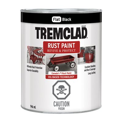 Peinture Anti-Rouille 946ml Noir Mat Tremco