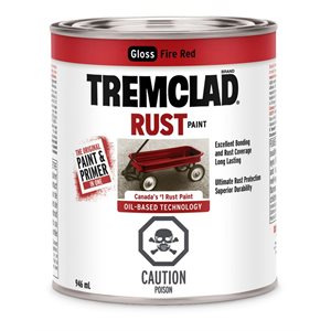 Rust Paint Oil Based 946ml Fire Red