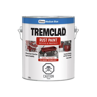 Peinture Rust 3.78Ltr Bleu Moyen Tremco