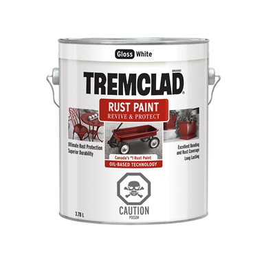 Peinture Antirouille 3.78Ltr Blanc Brillant Tremco