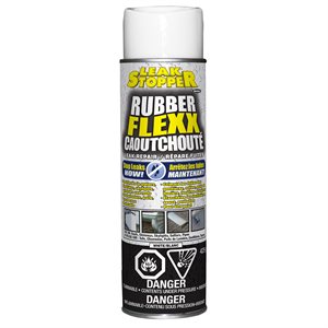 Leak Stopper White Rubber Flex Spray Sealant & Repair 440ml