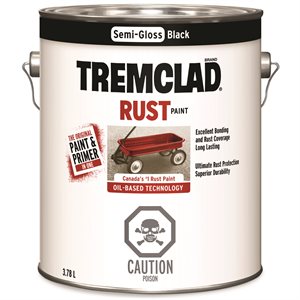 Rust Paint Oil Based 3.78L Semi-Gloss Black