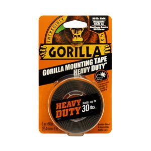Gorilla Black Mounting Tape 1in X 60in