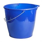 Plastic Cleaning Bucket 12L Blue w / Handle