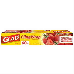Glad Cling Wrap Plastic Food Wrap 60m
