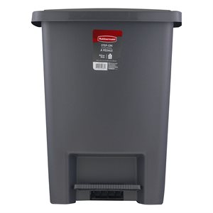 Garbage Can Indoor Step-on Grey 31L