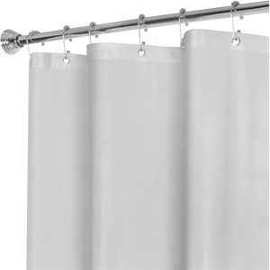 Shower Curtain Liner Vinyl 70 x 72in White