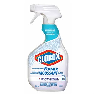 Nettoyant désinfectant moussant à l’eau de Javel Clorox® en vaporisateur 887ml