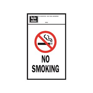 No Smoking Decal 5 x 7