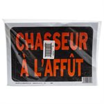 10pk Sign Chasseur a L'Affut 8.5in x 12in