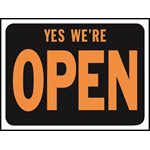 10pk Sign Yes We're Open 8.5in x 12in