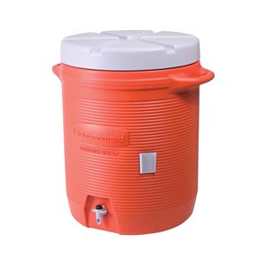 Beverage Jug 5Gal / 18.9L W / Cup Dispenser Orange