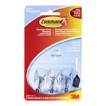 Command™ Wire Hook Small Clear 3Pk