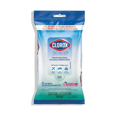 Clorox On-The-Go Disinfecting Wipes 15ct