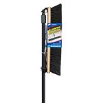 Medium Push Broom Tampico 14in Black 48in Side Clipped Braced Handle