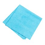 12PQ Chiffon De Nettoyage Non Tissé En Microfibre Q-Star 16x16po (40 x 40cm) Bleu