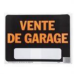 10pk Sign Vente de Garage 8.5in x 12in