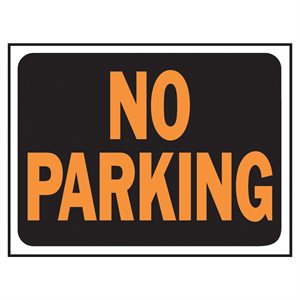 10pk Sign No Parking 8.5in x 12in