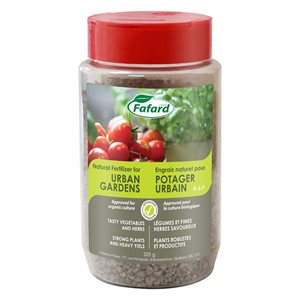 Fafard Natural Fertilizer for Urban Gardens 4-3-7 325g