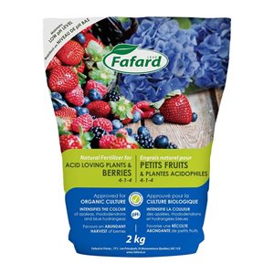 Fafard Natural Fertilizer for Berries and Acid Loving Plants 4-1-4 2kg
