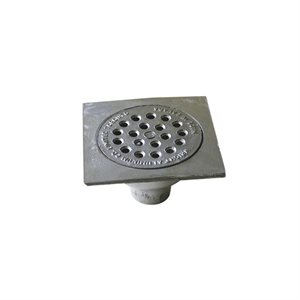 Aluminum Bell Trap Drain with Bell & Cover 5-7 / 8in