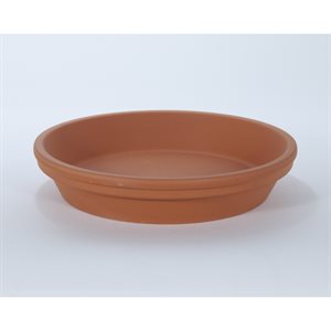 Spang Plant Saucer Clay Round Terracotta 10in