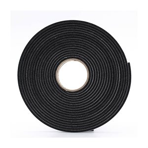 Moisture Proof Foam Insulating Tape 3 / 16in x 1¼in x 30ft Black