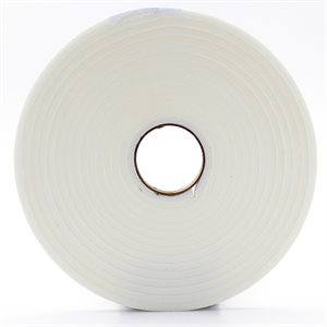 Moisture Proof Foam Insulating Tape 3 / 16inx 3 / 8in x 16.4ft White