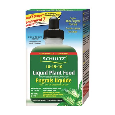 SCHULTZ Liquid Plant Food 10-15-10 8oz