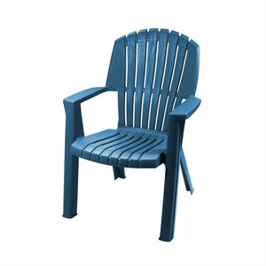 Cape Cod Plastic Patio Stacking Chair Waterloo Blue
