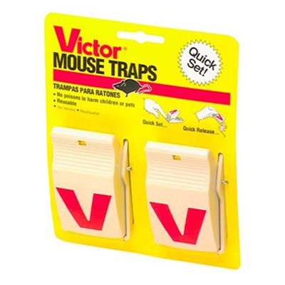 Victor Mouse Trap Plastic Quick Set 2pk