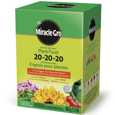 Miracle-Gro Water Soluble Plant Food 20-20-20 680g