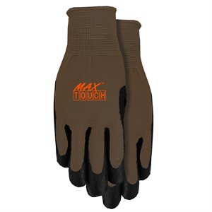 1Pair Gloves Work Mens Max Gripping Touch Screen Compatible Size: L Black / Grey