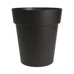 Viva Self-Watering Planter Plastic Round 11x12.25in Black