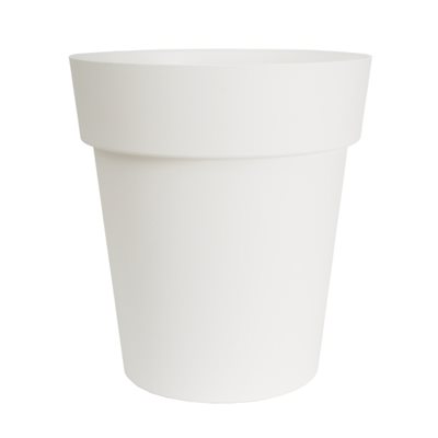 Viva Self-Watering Planter Plastic Round 13x14.5in White