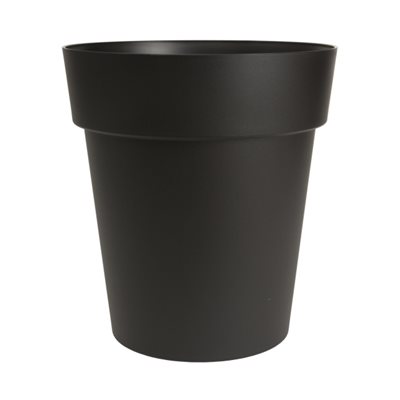 Viva Self-Watering Planter Plastic Round 17x19in Black