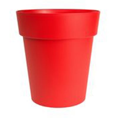 Viva Self-Watering Planter Plastic Round 9x10in Red