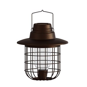 Audobon Wild Bird Feeder with Solar Light Cage-Design .75lb Black