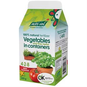 Acti-Sol Vegetables & Fine Herbs Fertilizer 350G 4-2-8