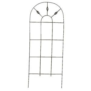 Venetian Wire Arch Trellis 1 / 4"D 60x24" Black