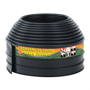 Lawn Edging Plastic Econo 4in x 20ft Black Bulk