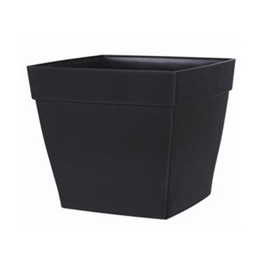 Harmony Self-Watering Planter Plastic Square 16x16x14 Black