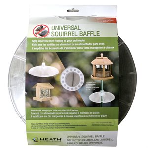 Universal Design Squirrel Baffle for Feeders 12 in dia. x 2.75 in