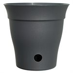 Contempra Pot With Inside Saucer Slate 12in