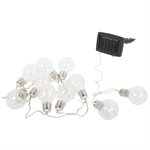 Solaire LED Plastique Edison-Style Ampoule Cordon Lumière Set 10 Ampoule Blanc Chaud 12.5ft