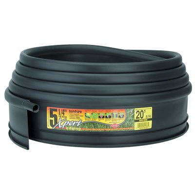 Lawn Edging Plastic Expert Designer 5-1 / 4in x 20ft Black