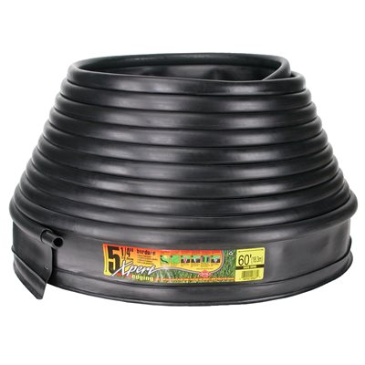 Lawn Edging Plastic Expert Designer 5-1 / 4in x 60ft Black