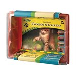 Jiffy Mini Indoor Greenhouse Cat Grass Growing Kit with Seeds
