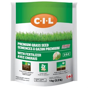 C-I-L Grass Seed - Seed & Fert 02-05-02 1 KG