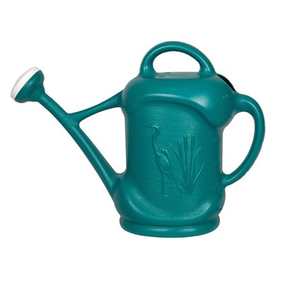 Watering Can Plastic Heron Motif 11.3L / 3Gal Blue